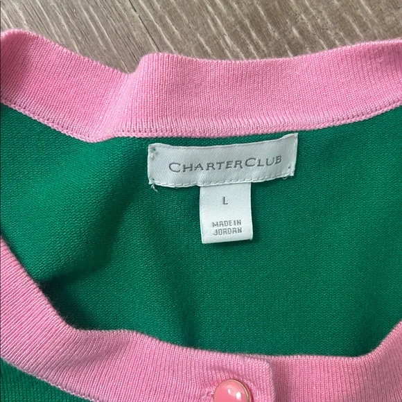 Pink/green cardigan - Picture 2 of 5